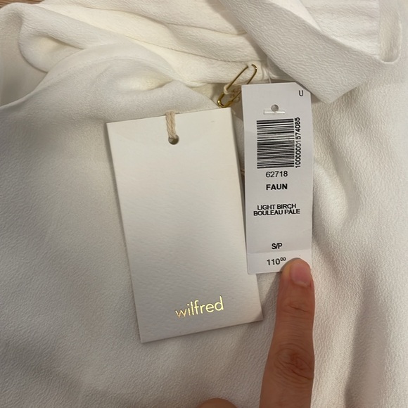 NWT Aritzia Wilfred Faun Ankle Pant in Light Birch - Picture 3 of 5